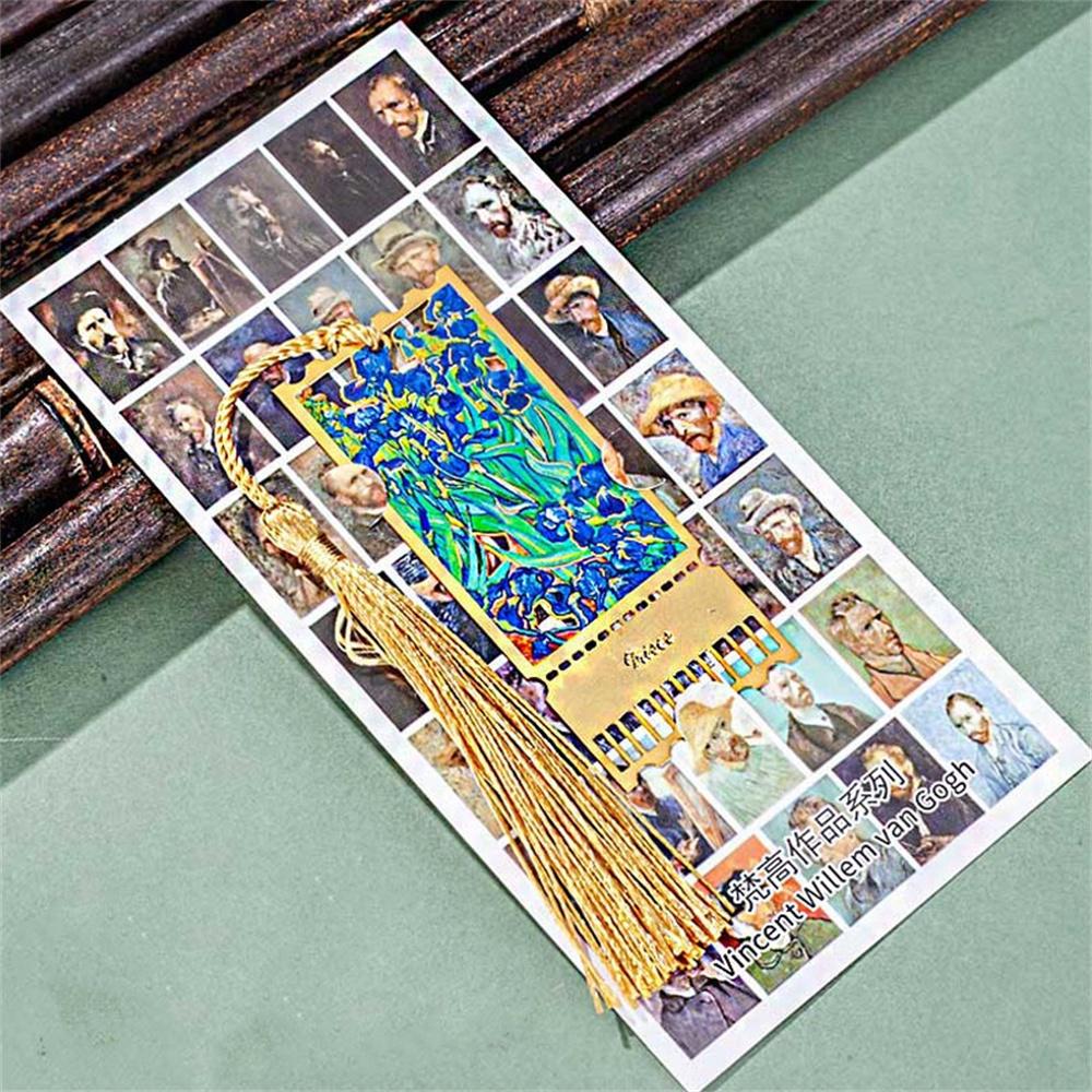 

Oil Painting Bookmark Metal Stationery Reading Accessories Quality Metal Bookmarks For Personal Use Reading Book Lover