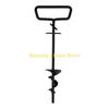 F26C Trapezoidal Thread Pet Stake Ground Anchors Heavy Duty Iron for Outdoor Use