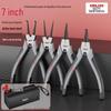Delixi Industrial Snap Ring & Circlip Pliers Set for Internal/External Use