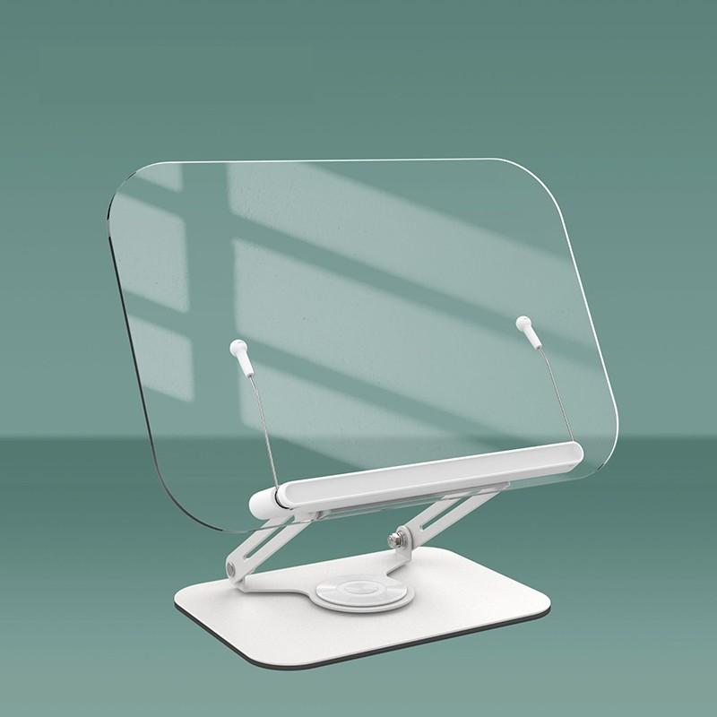 360° Rotatable 2 Adjustable Book Reading Stand Retaining Clip Reading Board Stand Ergonomic Foldable Tablet Stand