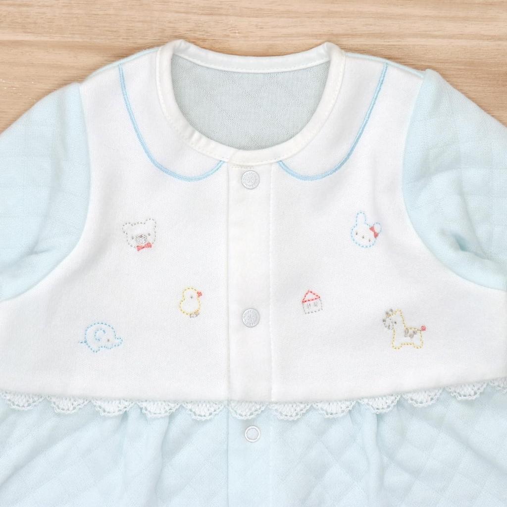 All Chiffon Baby Quilt Sax Made in Japan [Baby Castle] Two-Way 50-70
