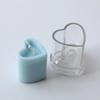 DIY Love Heart Candle Silicone Mold Acrylic Heart Shape Aromatic Soap Resin Gypsum Mould Holiday Gifts Craft Supplies Home Decor
