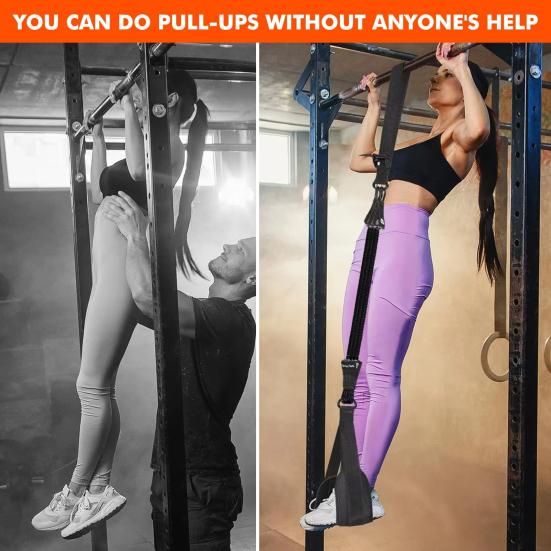 Pull-Up Assistance Band Length Adjustable Muscle Training 75-225LBS Heavy Duty Resistance Band