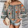 YYFS Mode för kvinnor Bohemia Casual Långärmade Blusar & Skjortor