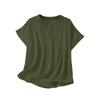 Women’s Loose Fit V Neck Short Sleeve Blouse Casual Tunic Top Lightweight Pullover Shirt for Everyday Wear