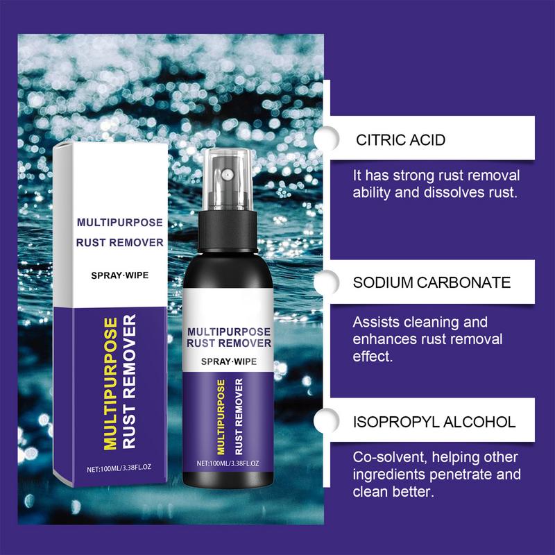 Multipurpose Rust Remover Spray Iron Powder Remover Iron Powder Remover For Rust Stains On Tools And Metals For Cleaning And