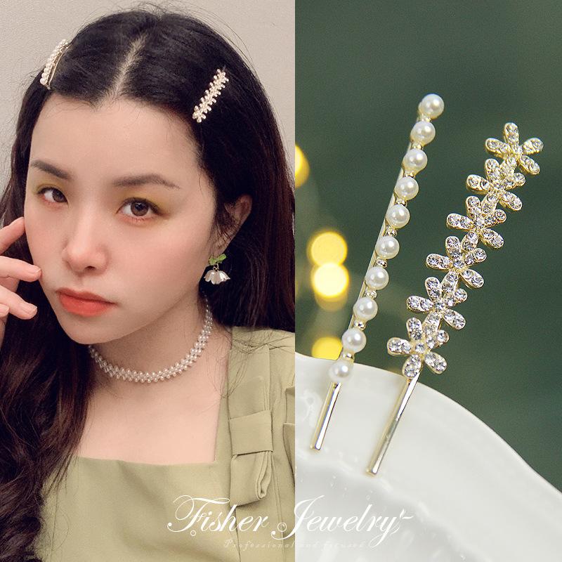 Korean Fashion Flower Opal Pearl Hairpins Gifts Women Girls Hair Clips Pins Barrettes Accessories Hairclip Hairgrips Headdress