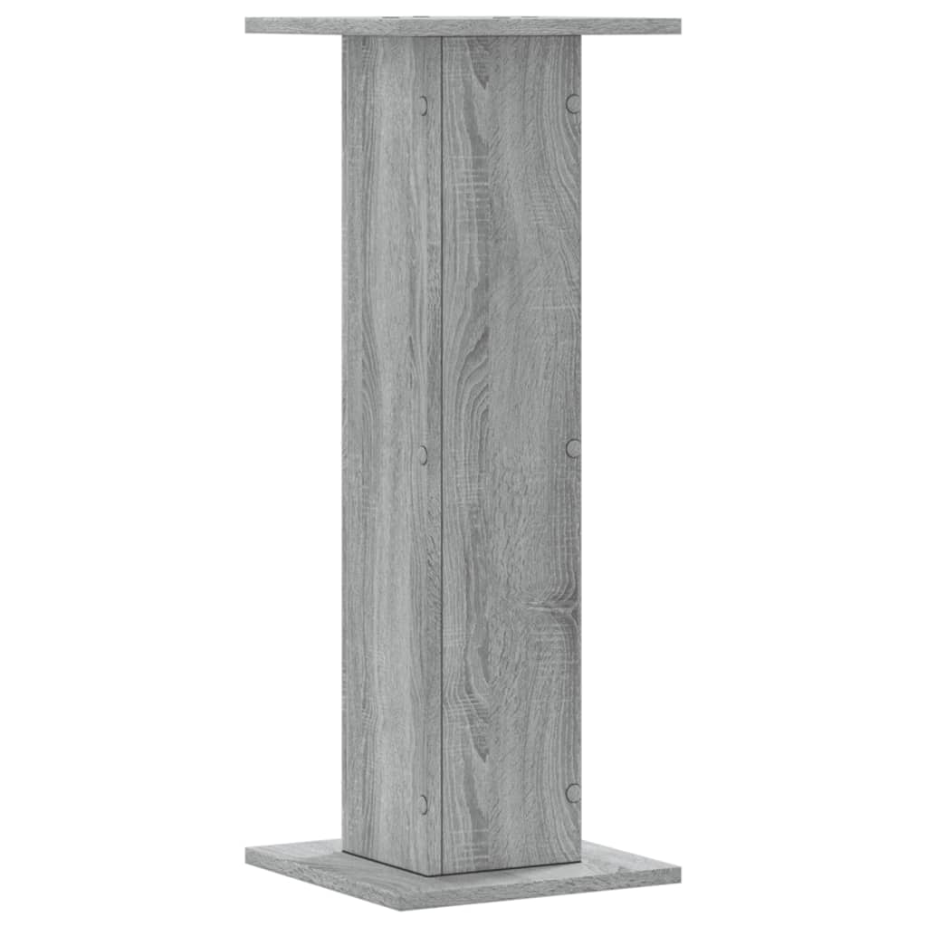 Speaker Stands (2 Pcs) Grey Sonoma 30x30x80 Cm Particleboard