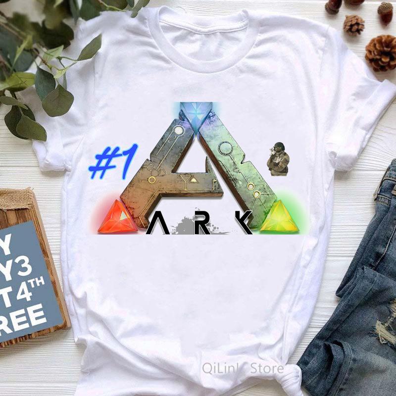 Women Game Lover Tshirt Cool Ark Survival Evolved Print T Shirt Femme Summer 2024 Fashion Graphic Tees Female Streetwear Tops