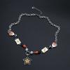 Y2K Heart Star Bead Pendant Necklace for Women Fashion Egirl Punk Grunge Clavicle Chain Fashion Valentines Day Gifts
