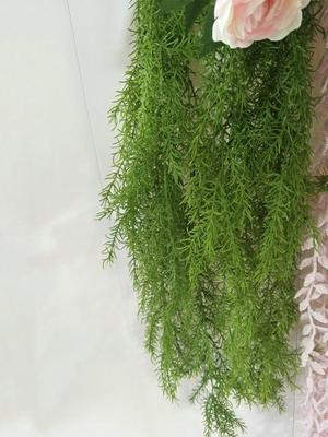 2Pcs 100cm Green Plant Fake Wall Hanging Grass Long Vine Artificial Plants Plastic Leaves for Home Garden Wedding Decor