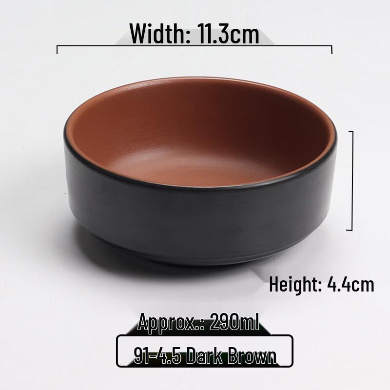 ZISIZ Melamine Dual-Color Soup/Rice Bowl