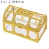 Clear Box Storage Box Transparent Pirate Anime Coins Designed For Pirate Crystal Gem Treasure Box Toy Figures great for daily use