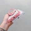 For iPhone 16 Pro Case Compatible with MagSafe Kickstand Clear TPU PC Phone Back Cover