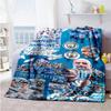 Manchester City Customize Text Blanket Gift Customizable Blanket Durable Comfort Great for Office Bedding Living Room Livingroom for All Occasions