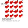 16 Pcs Automatic Chicken Water Cup Plastic Chicken Watering System Poultry Water Feeder Cup for Chicken Duck Goose Turkey