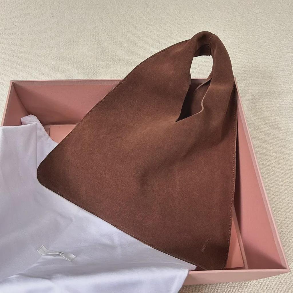 New TR Autumn/Winter Deerskin Cowhide Shoulder Bag, Fashionable Portable Bucket Tote