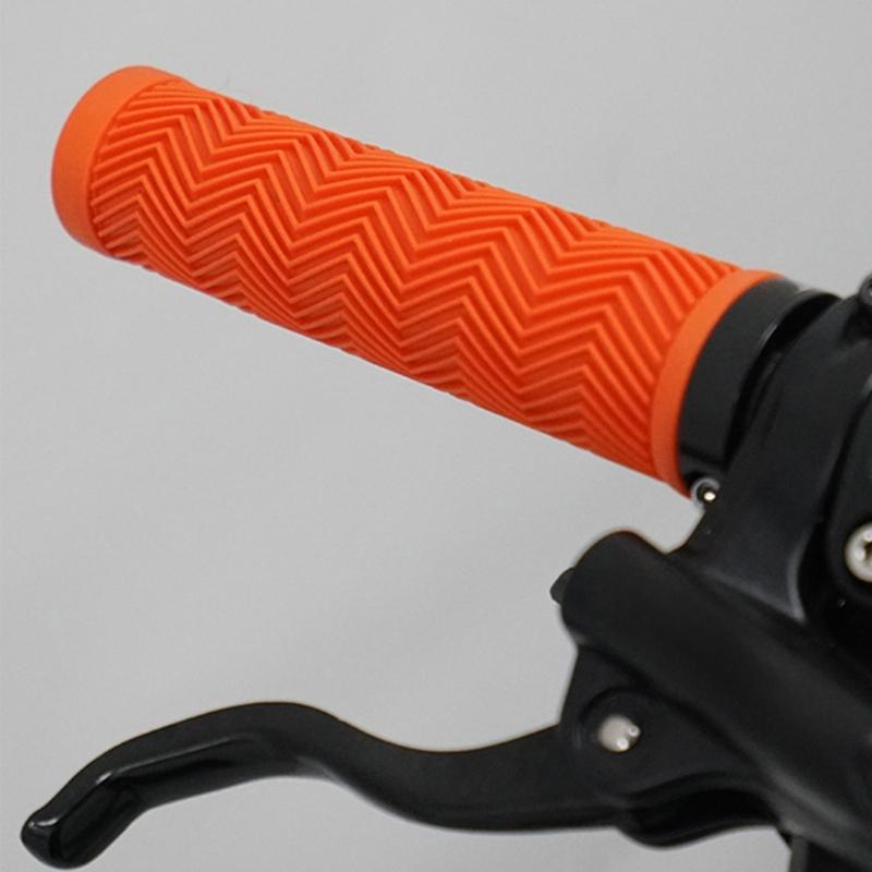 1 Pair Shock Absorbing Mountain Bikes Handlebars End Grip Bicycles Handle Cover Handlebars Grip Sleeve Bicycles Grip
