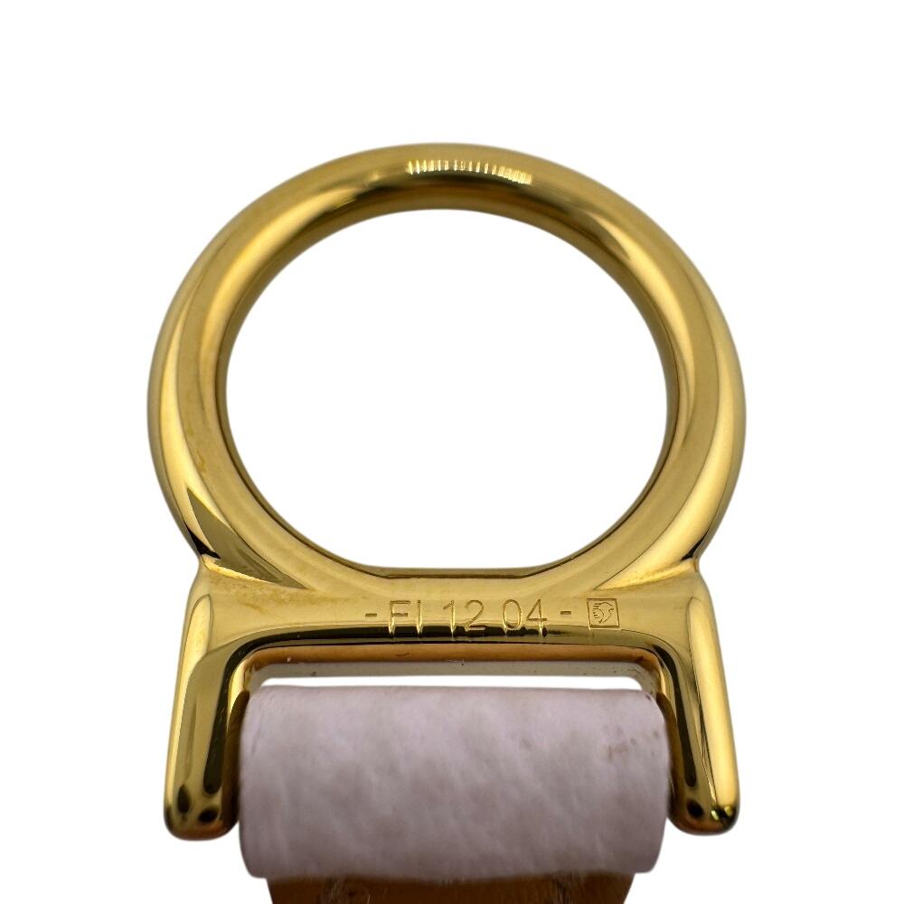 Hermes Leather Croisier Double Tour Bracelet Pink Leather Women Used