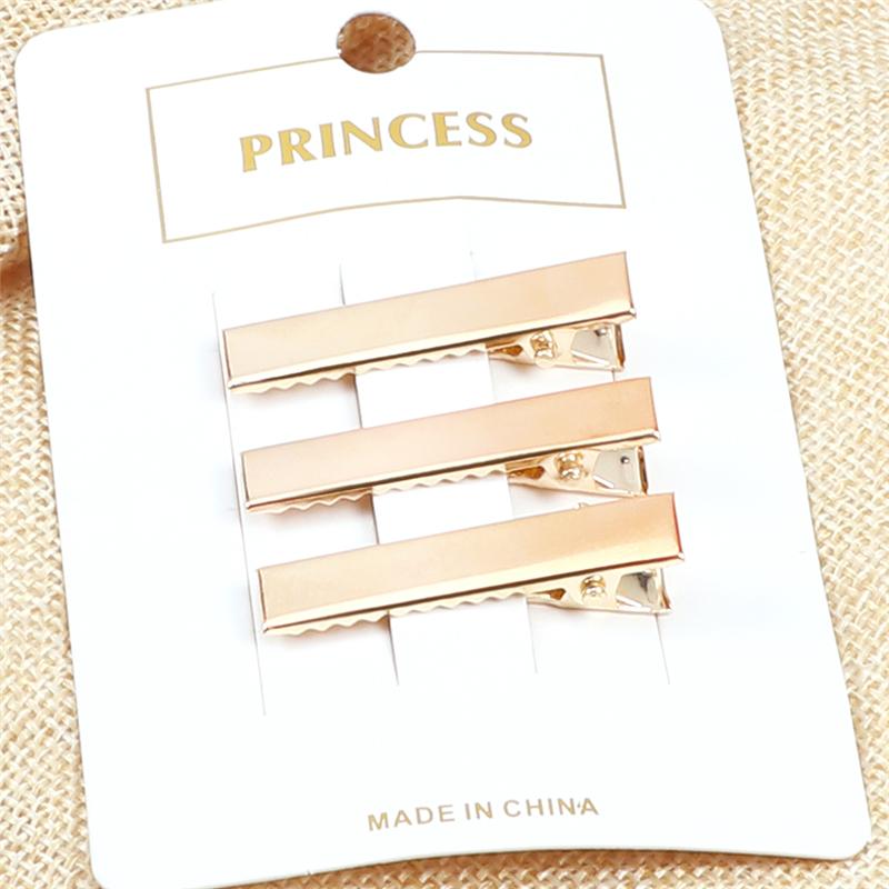 10Pcs/Lot Basic Metal Hair Clips Gold Silver Color Hairpins Fashion Simple Hair Alligator Clips For Women Hair Tools Accessories