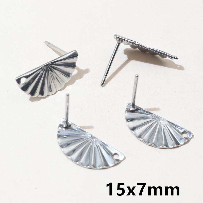 20pcs Irregular Polygonal Geometric Earring Stud Posts Stainless Steel Gold DIY Earrings Jewelry Making Accessories Findings