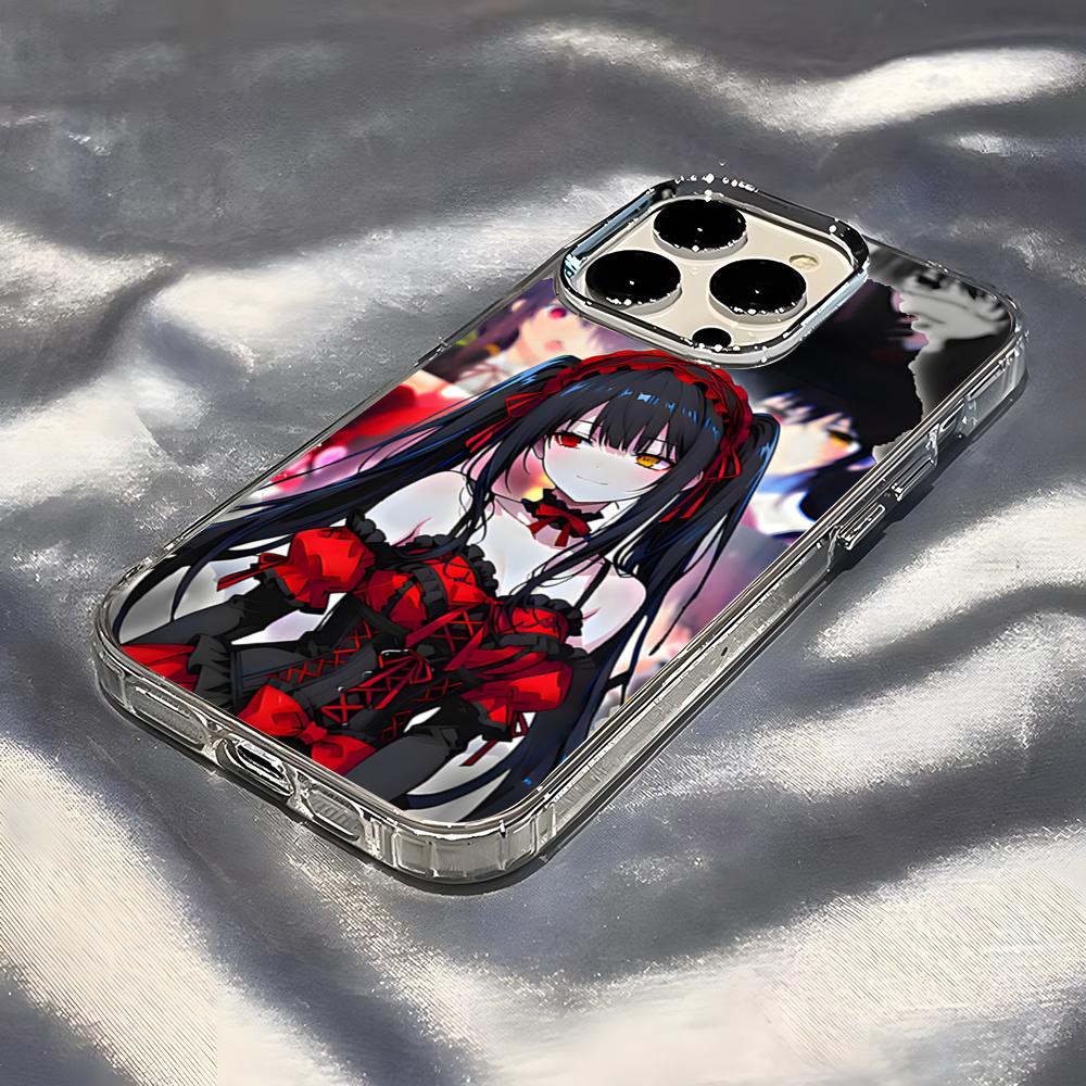 Anime Date A Live Tokisaki Kurumi Cute Phone Case For IPhone 17 Pro Max 16 15 14 Pro Max IPhone 13 Pro Max 11 Plus Transparent C