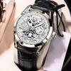 High-End Fashion Business Light Luxury Versatile Automatic Quartz Luminous Waterproof Hollow Men'S Watch