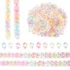 100pcs 16X12mm Acrylic Link Chain Mixed Color Hook Clasp Open Buckle Beads Connector For Jewelry Making DIY Necklace Key Chain
