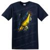 Fish Jumping In Water T Shirt Fishing Lover Graphic Tee Art Print Design
