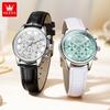 OLEVS Business Chronograph Quartz Watch For Women Original Calendar Fashion Ladies Wristwatch Waterproof Woman Dress Watch