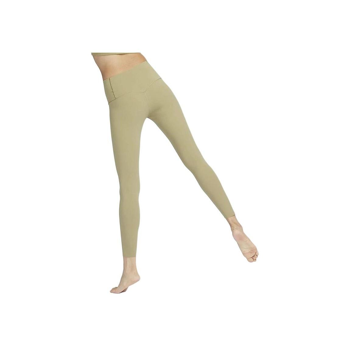 

Nike Однотонные быстросохнущие спортивные брюки с высокой талией для тренировок низкой интенсивности, женские брюки зеленого цвета DQ6014-276 XL