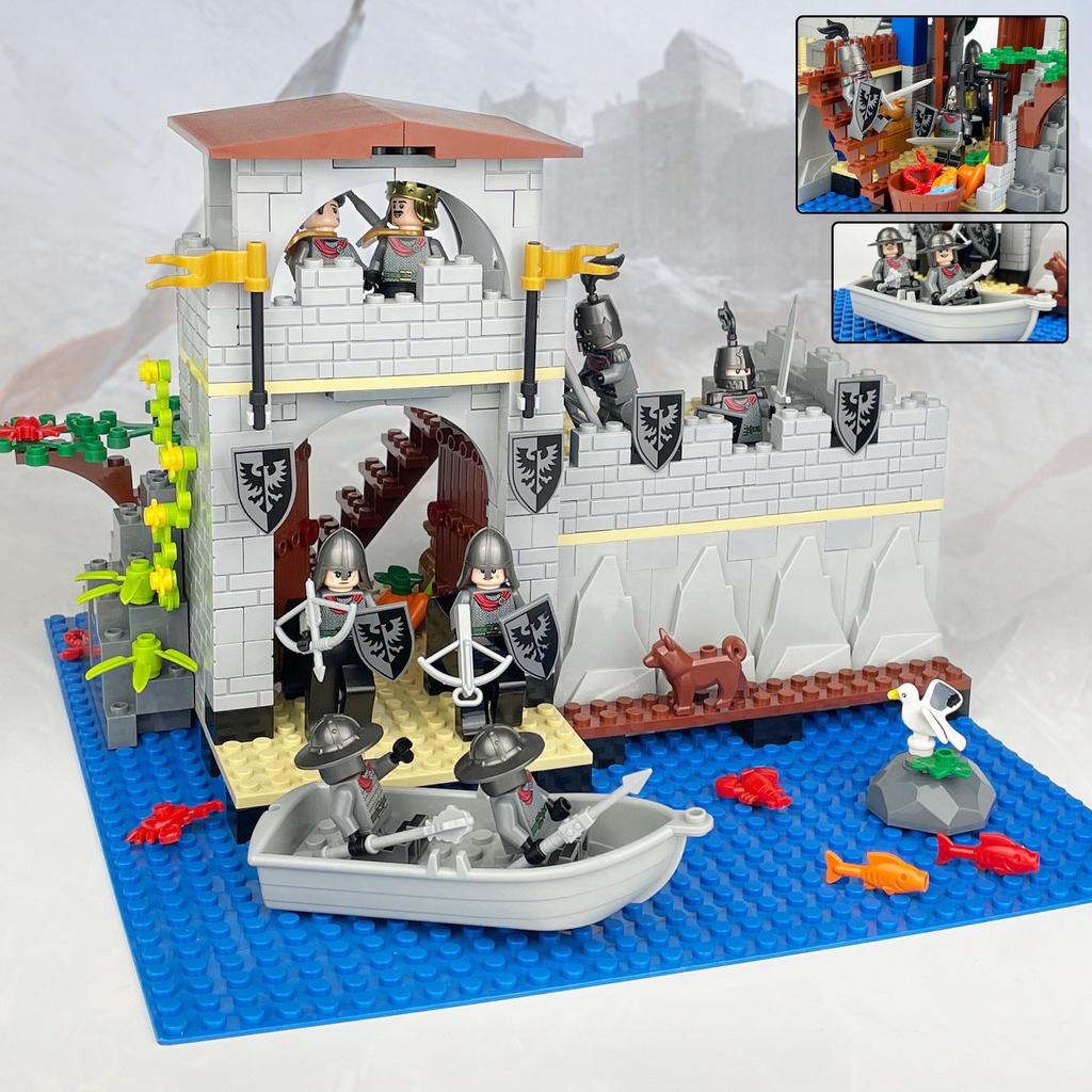 Package P14 Resort Island Medieval Castle Building Granular Building Block Toy Roman