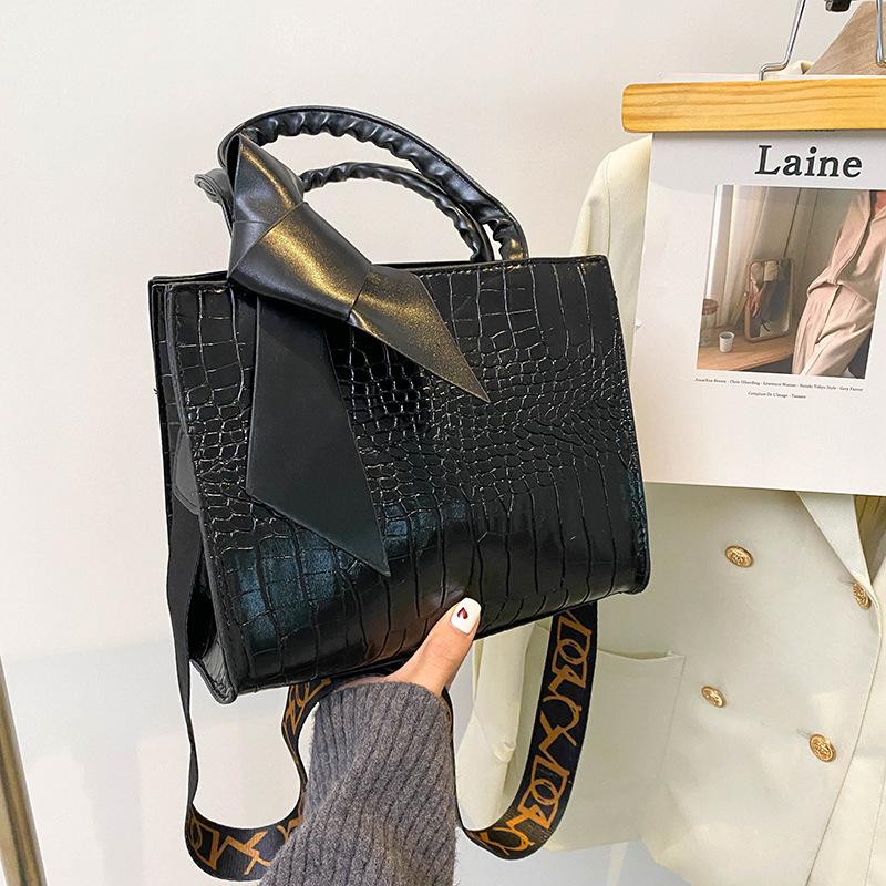 Geantă de mână pentru femei populară, nouă, la modă, cu textură, trend, umăr, crossbody, culoare solidă, sălbatică, capacitate mare, pachet PU