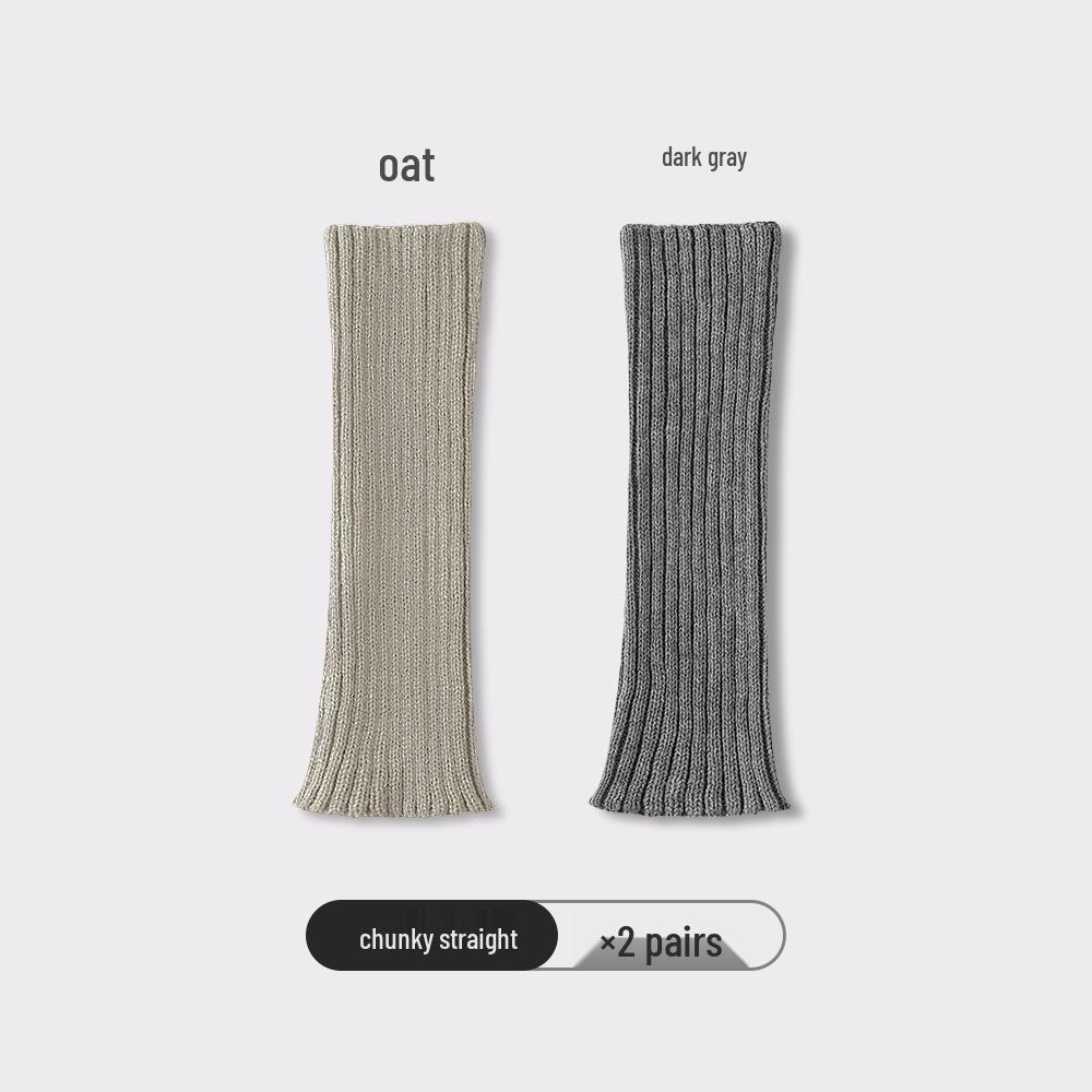Trendy Y2K Knit Leg Warmers: Women's College Style Calf Socks, Cozy Scrunch Socks, and Warm Sleeves for Autumn/Winter
