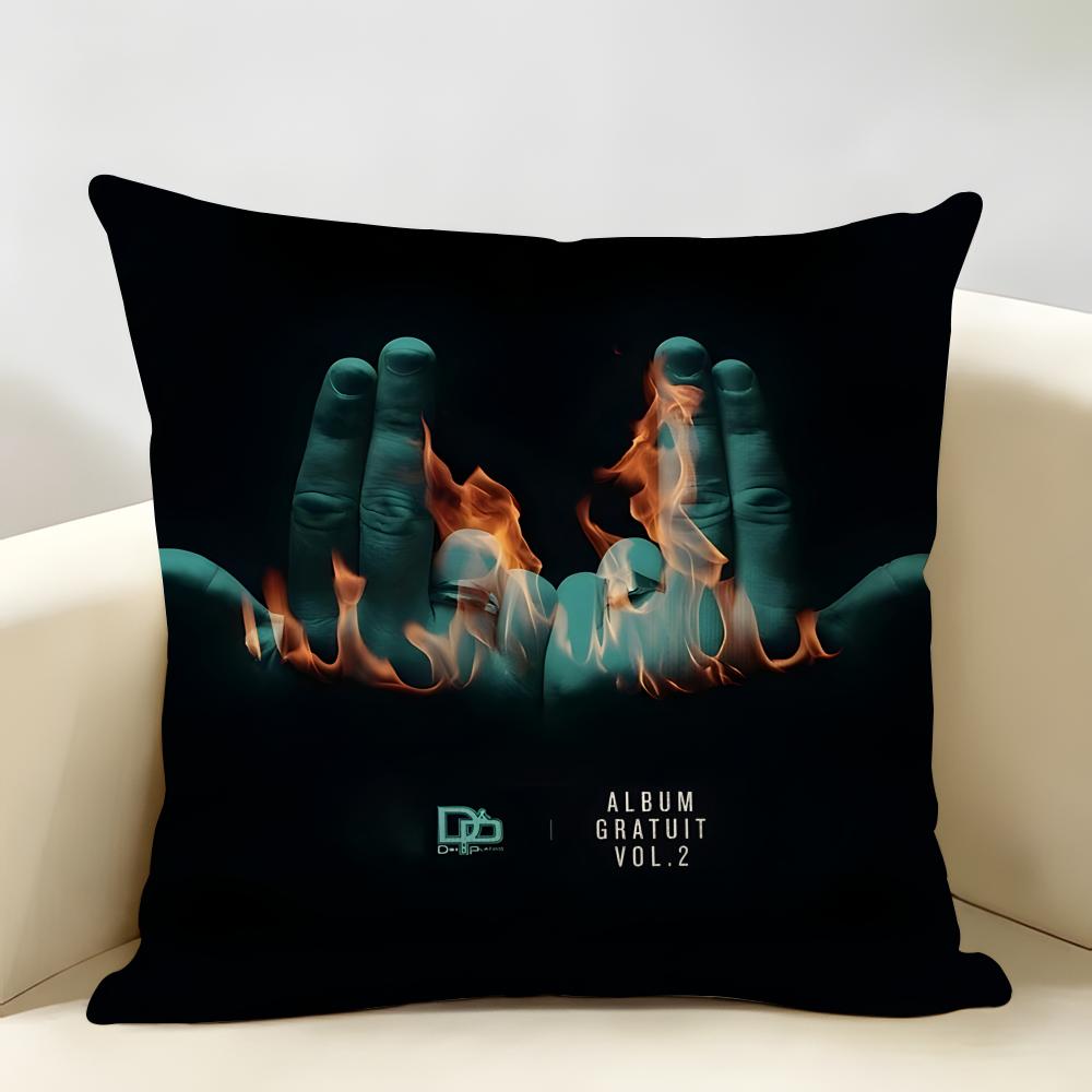 Rapper JJuL Cest Pas Des Lol Cushion Cover Natural Linen Organic Fabric DoubleSided Printing Room Sofa Decor Pillow Case