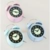 Silent Non-Ticking Analog Quartz 4 Inches Battery Operated Twin Bell Loud Alarm Clock with Backlight for