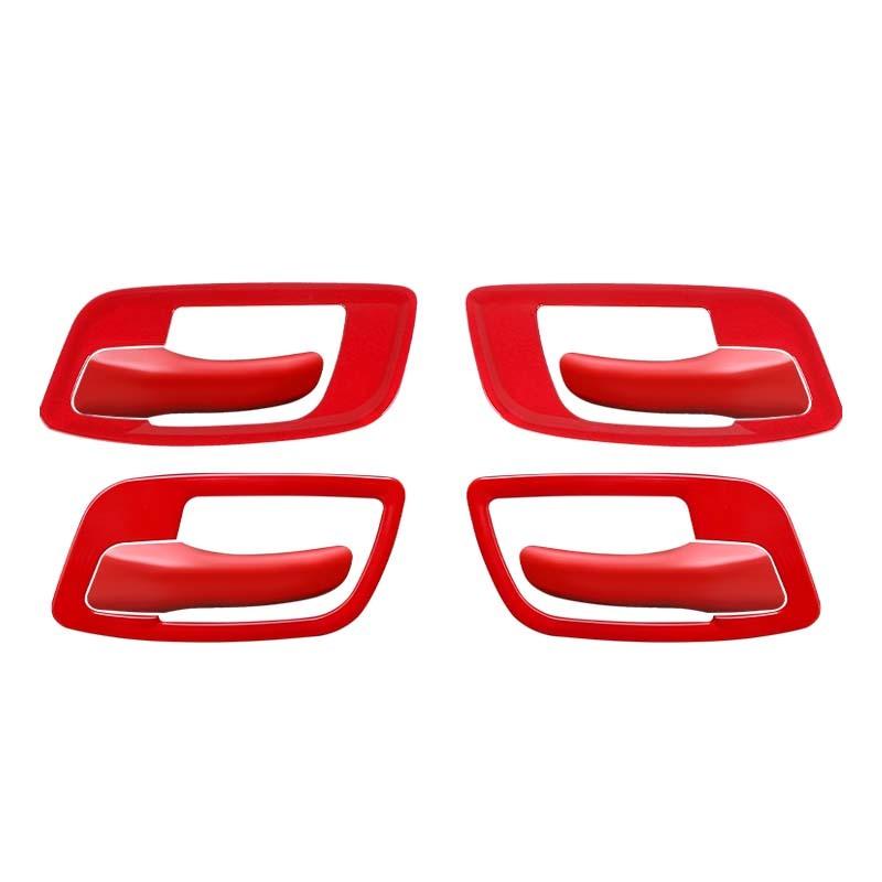  ABS Interior Door Handle Decoration Protective Cover Sticker Fit For Dodge Charger For 300C 2011 Up Exterior Accessories