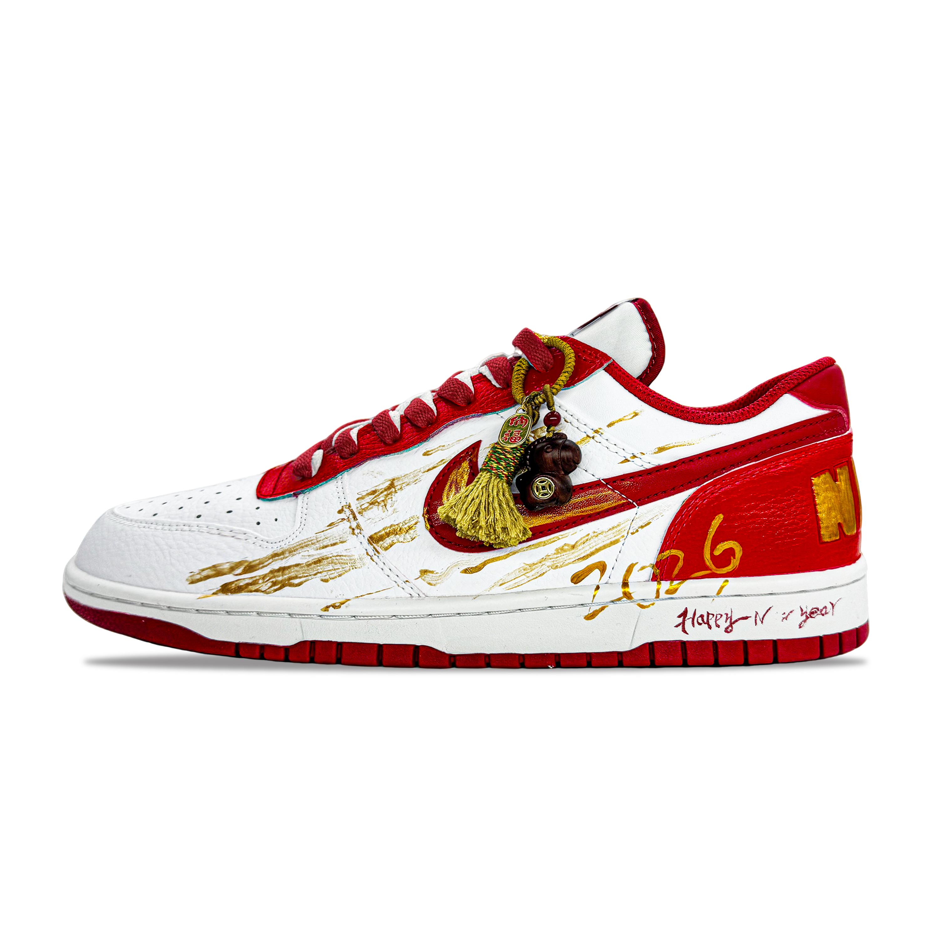 

Nike Big Abrasion Resistant Breathable Low top Skateboard Shoes Men s Red White 355152-150(Team995-2.0) 44