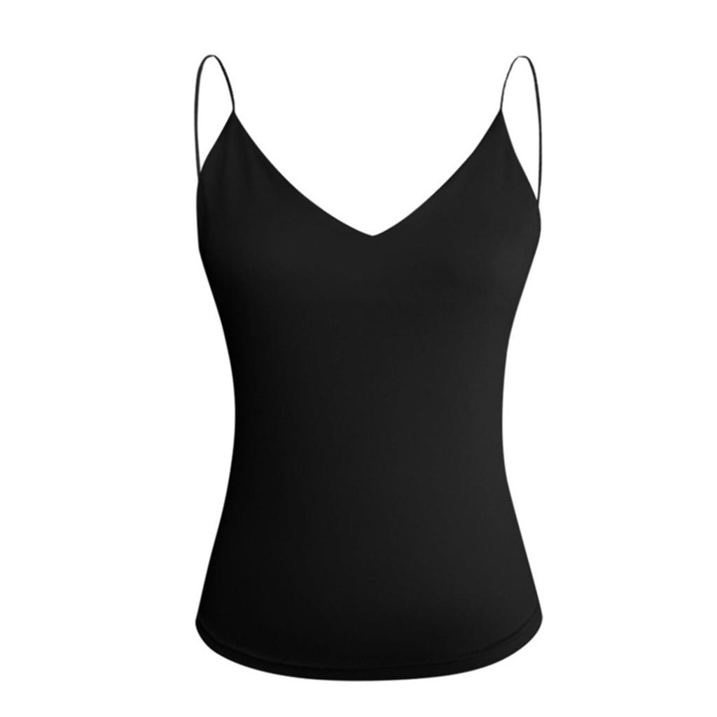Women Fashion Sexy Sleeveless Vest V-neck Tops Tee Vest Blouse Top Shirt