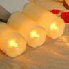 Electronic Candle Lights Simulation Of Plastic Candles Wedding PartyBirthdayDecorations Family OrnamentsDecorations 3-piece Set