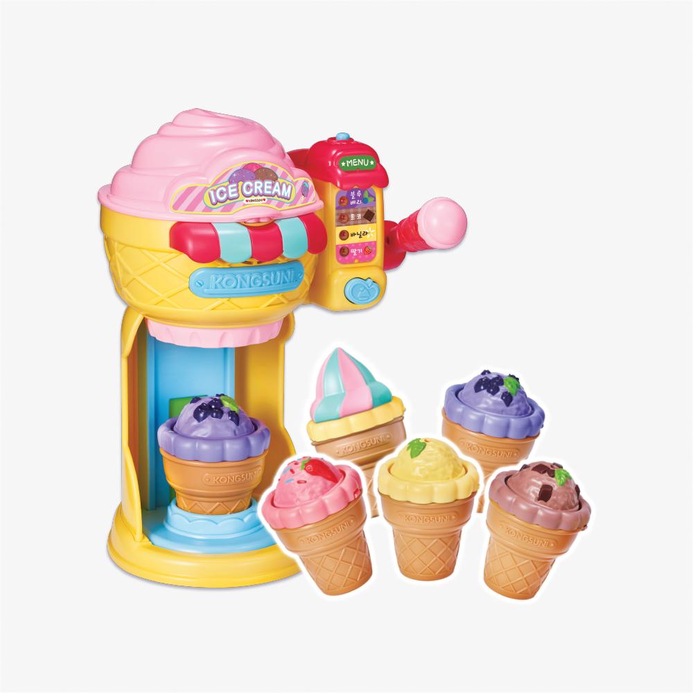 [young toys] Kongsuni Basic Ice Cream Shop Pretend Play Set