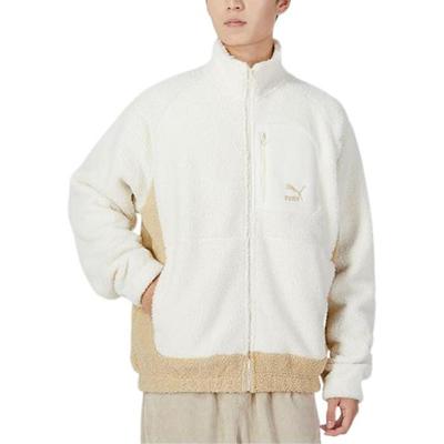 Puma Jackets Unisex White Stand Collar Moderate Other 539914-93
