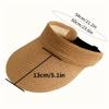 2026 Summer New Women'S Hat | Large Brim, Foldable, Paper Straw, Lightweight, Casual Vacation Style