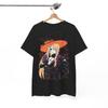 Anime Halloween Witch Elf Girl T-Shirt, Unisex Spooky Manga Fan Streetwear Tee, 100% Cotton Casual Short Sleeve Top