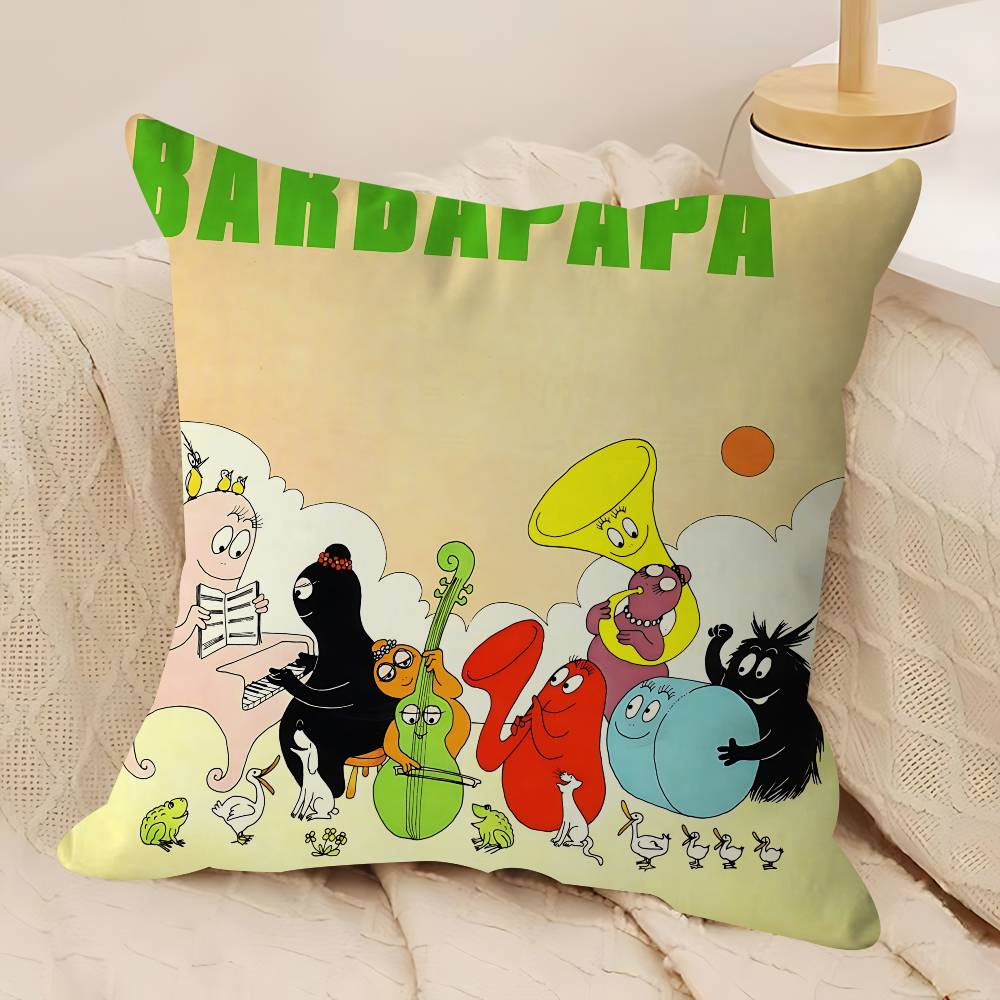 

Классический фильм B-Барбапапа Персонализированная наволочка Детская спальня Декор для дикой вечеринки Наволочка Подарок на день рождения ребенка, детский праздник 12x12Inch