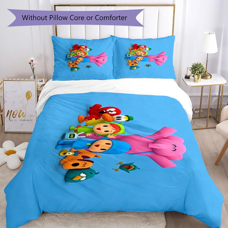 Pocoyo Bettbezug-Set Perfekt für das Wohnzimmer Maschinenwaschbar Weihnachtsgeschenk