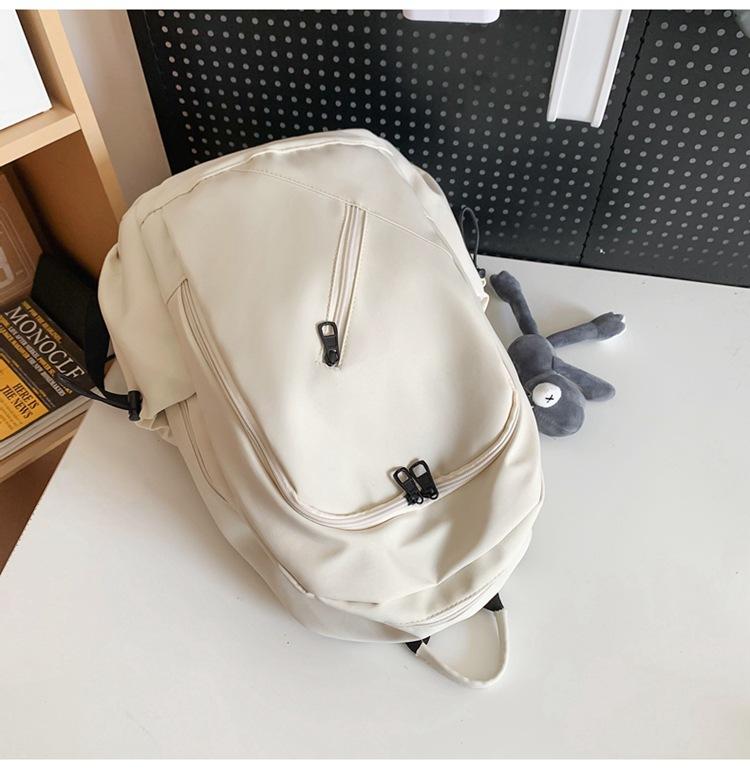 Einfarbiger Schulrucksack für Mittelschüler