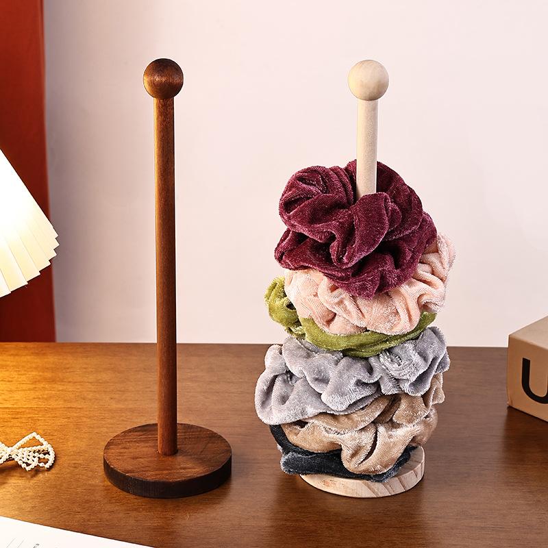Wooden Hair Band Holder Children Rubber Band Hair Rope Bracelet Storage Rack Display Shelf For Watches Bracelets Scrunchies