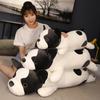 80-120cm Jucării de Pluș Bulldog Francez Culcat Umplute Câine Drăguț Cățeluș Păpușă Animal Moale Pernă Lungă de Dormit Perna Cadou Copii Fete