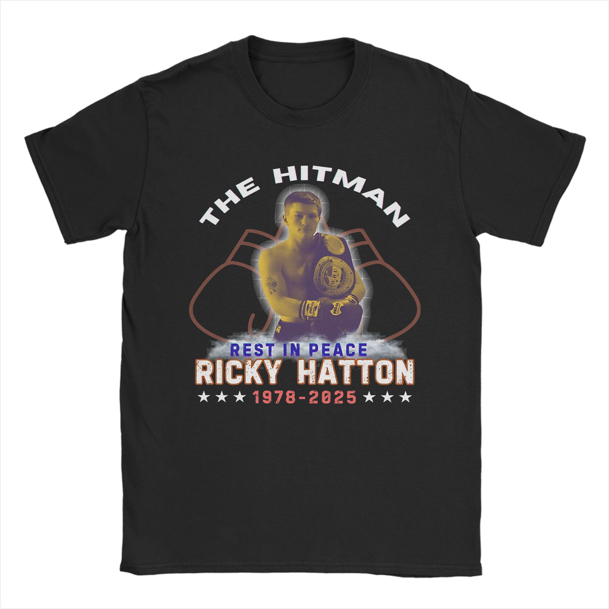 

Men Women Printed Ricky Hatton Boxer T Shirt Tee Cotton T-shirts Clothing 4XL